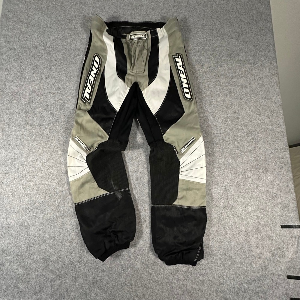 O'Neal Elements Racing Motocross Pants 32 Gray Black Mens Padded